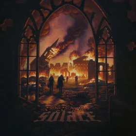 SOLACE · Fading Failing Ruin | VIOLET/ORANGE MARBLED 2LP (Doom Metal Vinyl) · Picture 1
