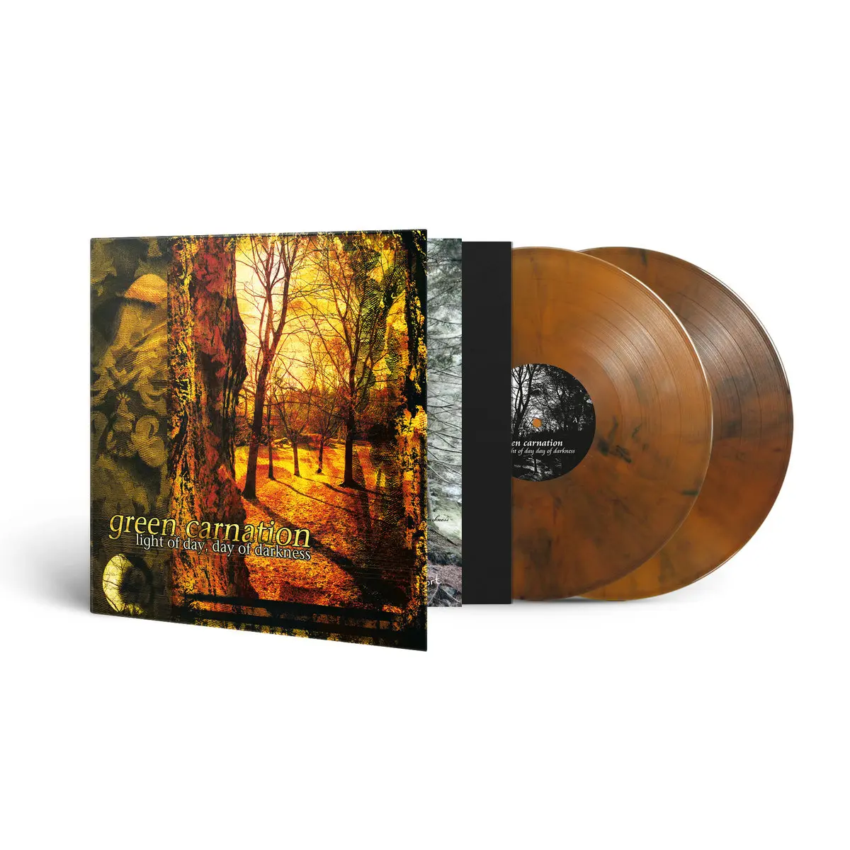 GREEN CARNATION · Light Of Day, Day Of Darkness | ORANGE/BLACK MARBLED 2LP (Progressive Metal Vinyl) · Picture 3