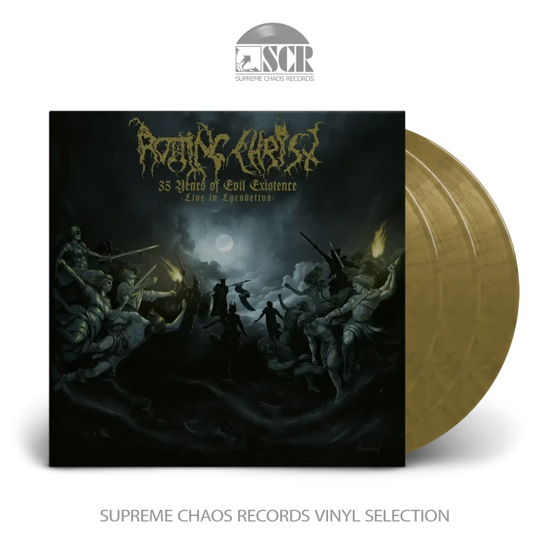 Rotting Christ · 35 Years Of Evil Existence - Live In Lycabettus | GOLD/BLACK 3LP