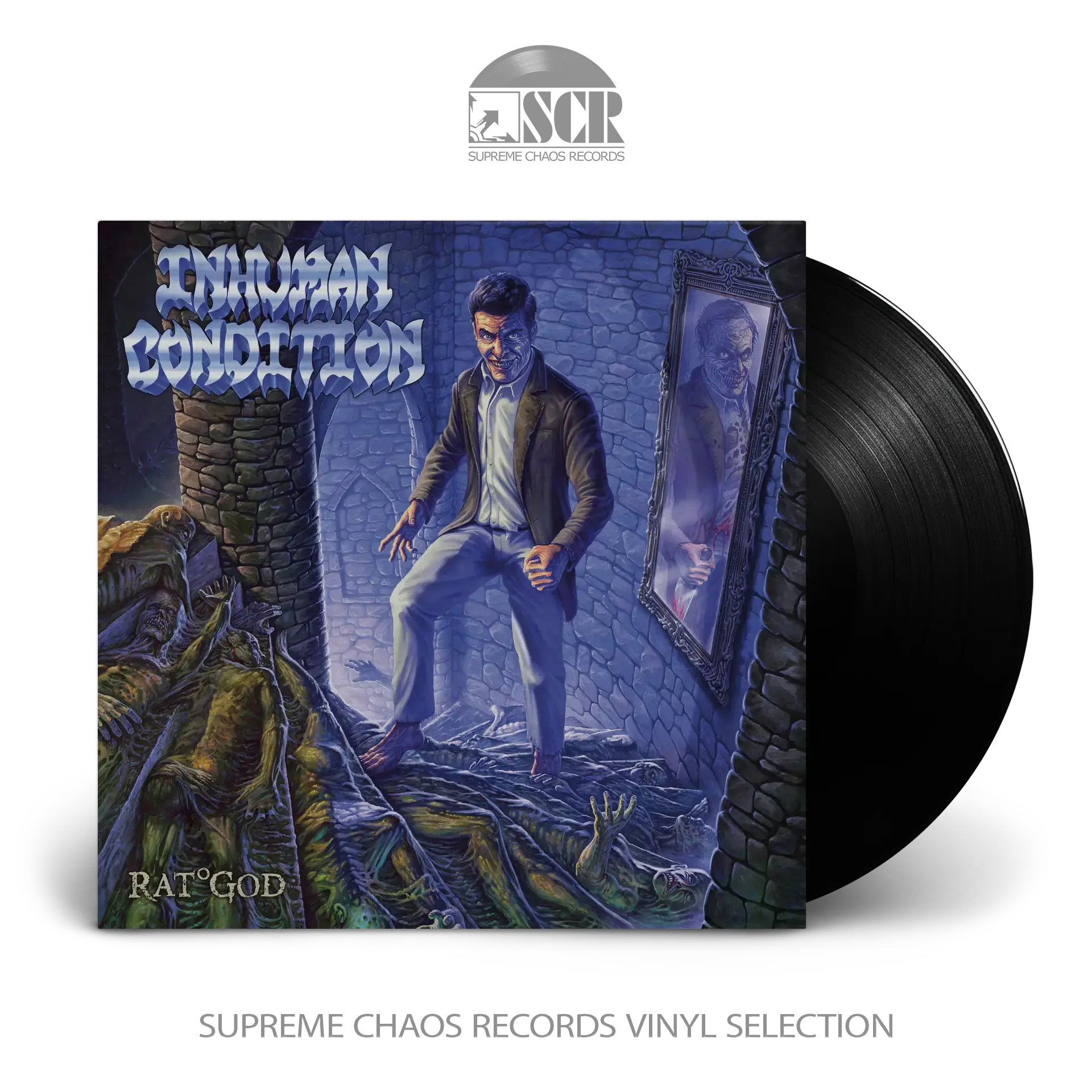 INHUMAN CONDITION · Rat God | BLACK LP (Death Metal/Thrash Metal Vinyl)