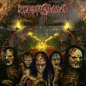 FLESHCRAWL · As Blood Rains From The Sky ... We Walk The Path Of Endless Fire | BLACK LP (Death Metal Vinyl) · Picture 1