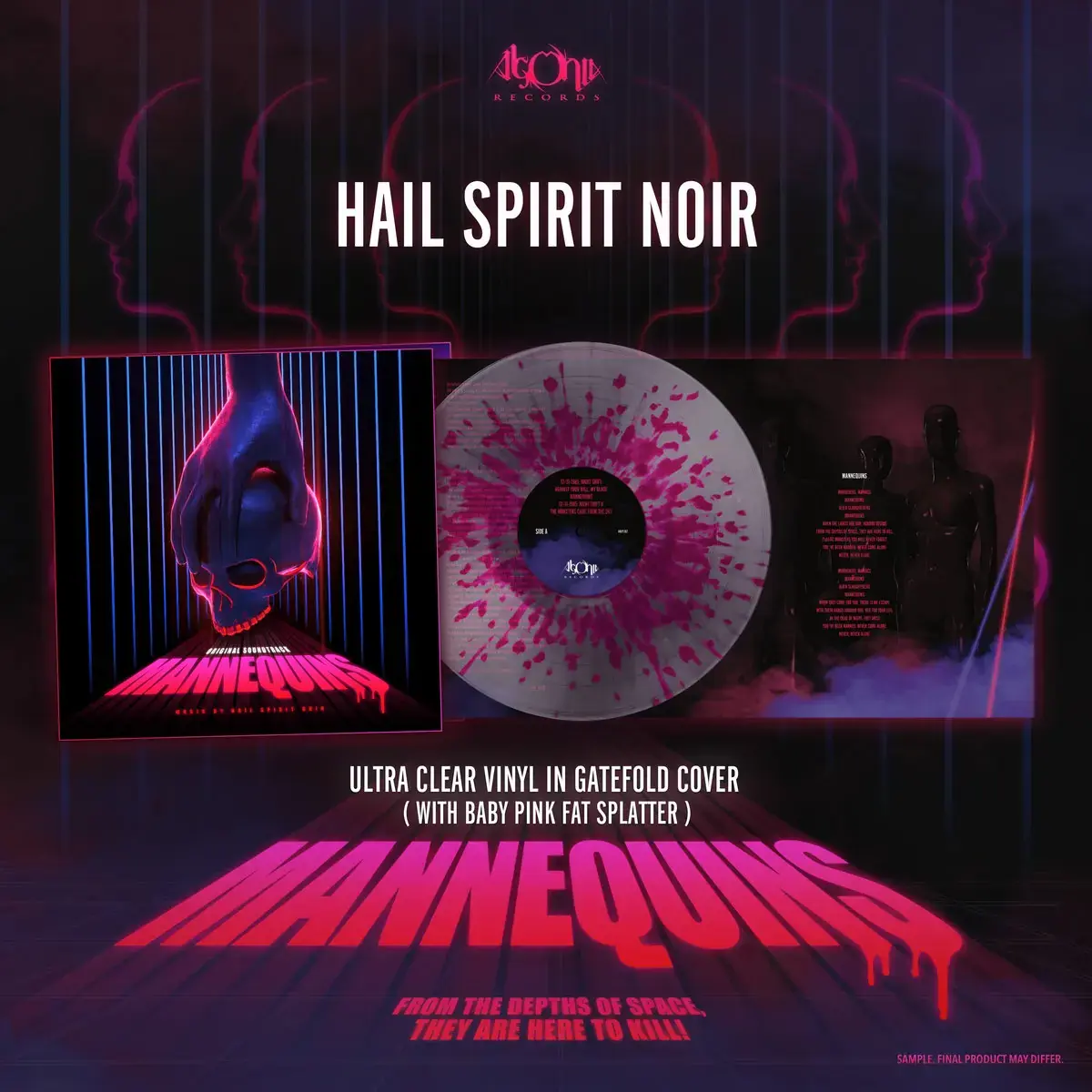 HAIL SPIRIT NOIR · Mannequins | CLEAR/PINK SPLATTER LP (Progressive Metal Vinyl) · Picture 2