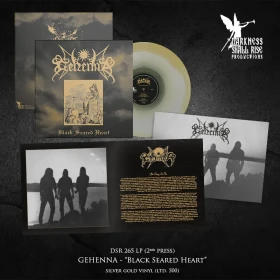 GEHENNA · Black Seared Heart | SILVER/GOLD LP (Black Metal Vinyl)