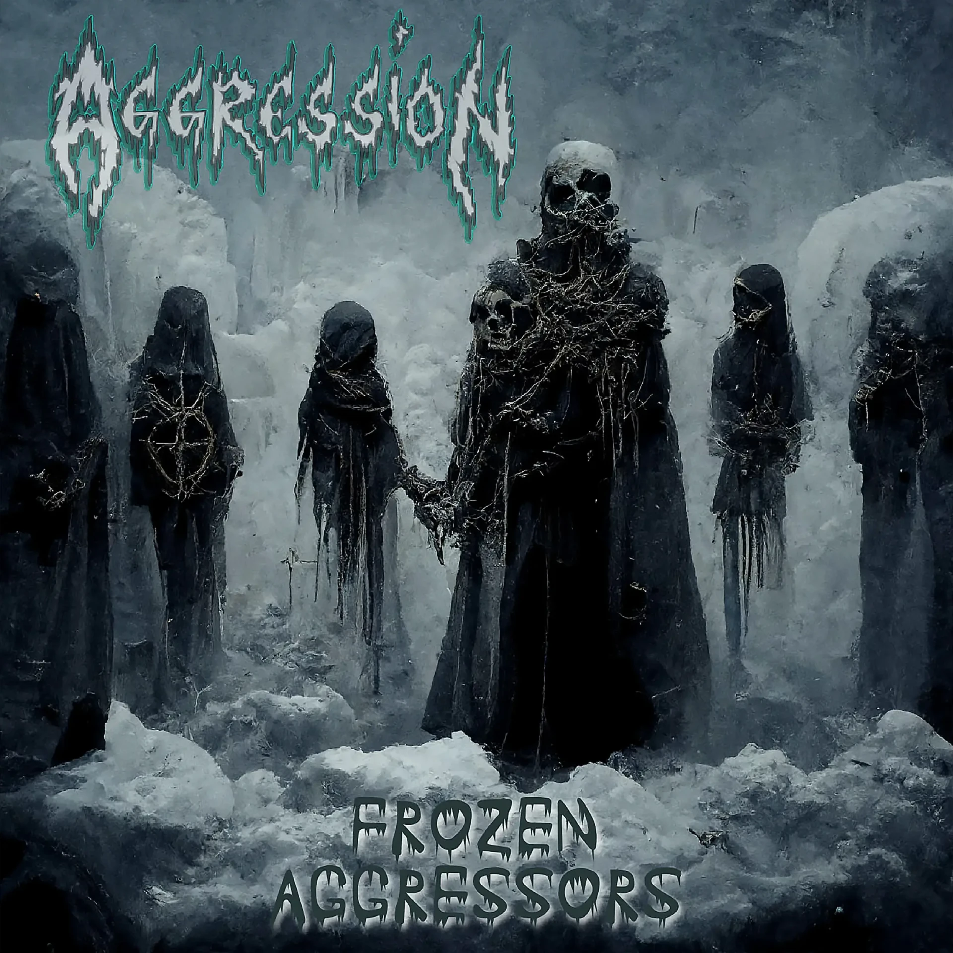 AGGRESSION - Frozen Aggressors · BLACK LP (Thrash Metal Vinyl) · Bild 1