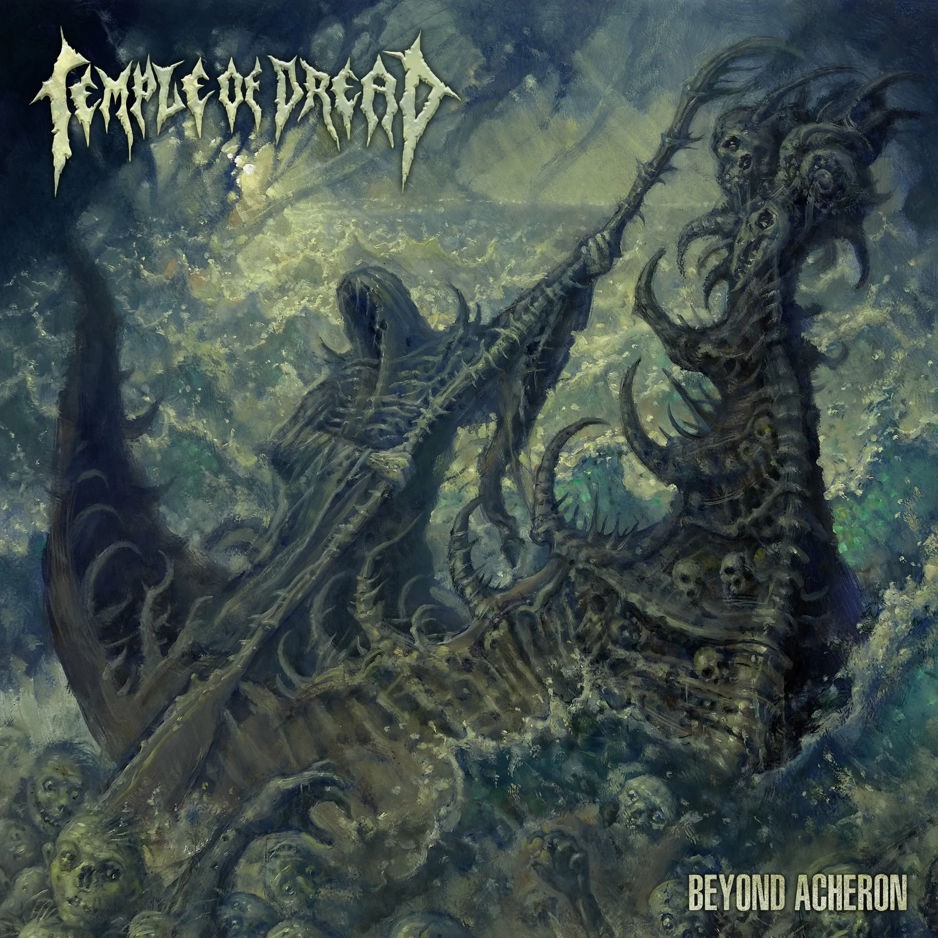 TEMPLE OF DREAD · Beyond Acheron (Re-Release) | TURQUOISE/BLACK LP (Death Metal Vinyl) · Picture 2