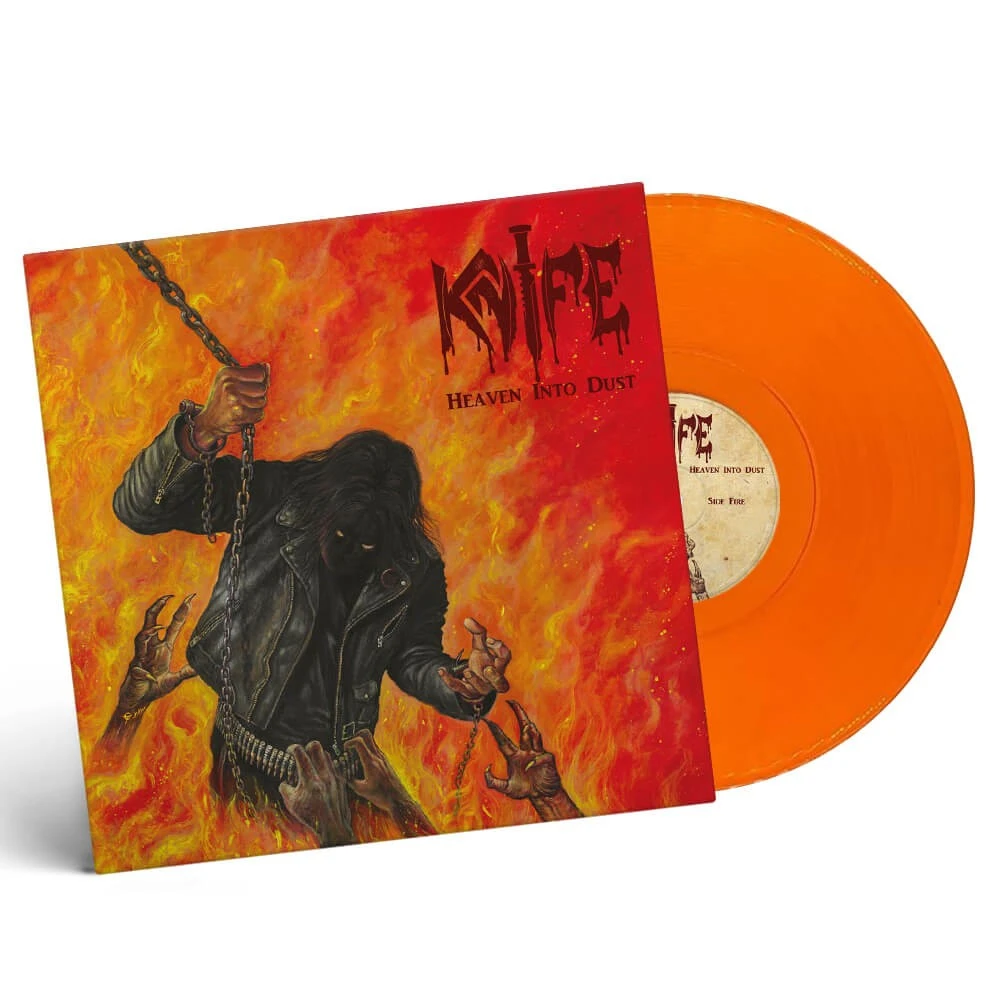 KNIFE · Heaven Into Dust | ORANGE LP (Heavy Metal/Thrash Metal/Speed Metal Vinyl) · Picture 2