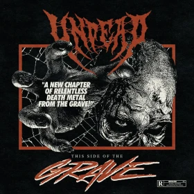 UNDEAD · This Side Of The Grave | CLEAR/RED/BLACK SPLATTER LP (Death Metal Vinyl) · Picture 2