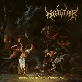 NECROFIER · Burning Shadows in the Southern Night | GOLD LP (Black Metal Vinyl) · Picture 1