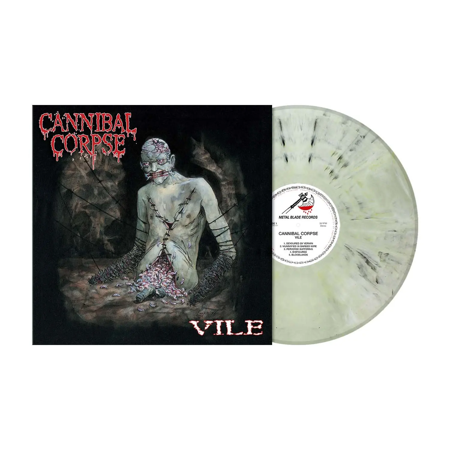 CANNIBAL CORPSE · Vile | PALE DEAD SKIN MARBLED LP (Death Metal Vinyl)