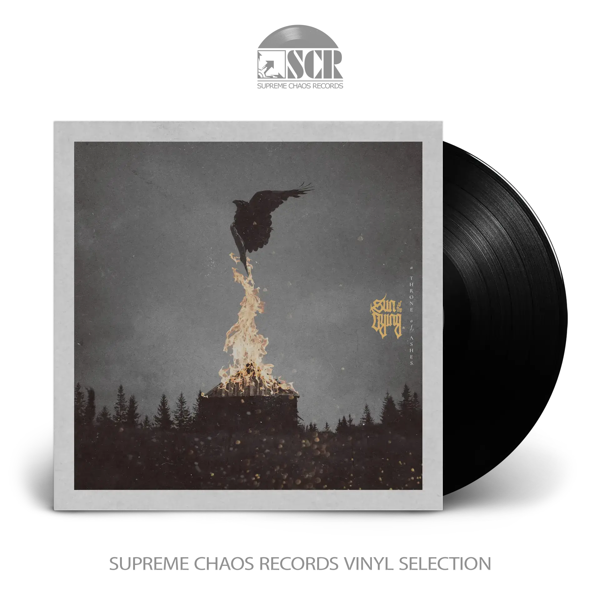 SUN OF THE DYING - A Throne Of Ashes · BLACK LP (Doom Metal/Death Metal Vinyl)