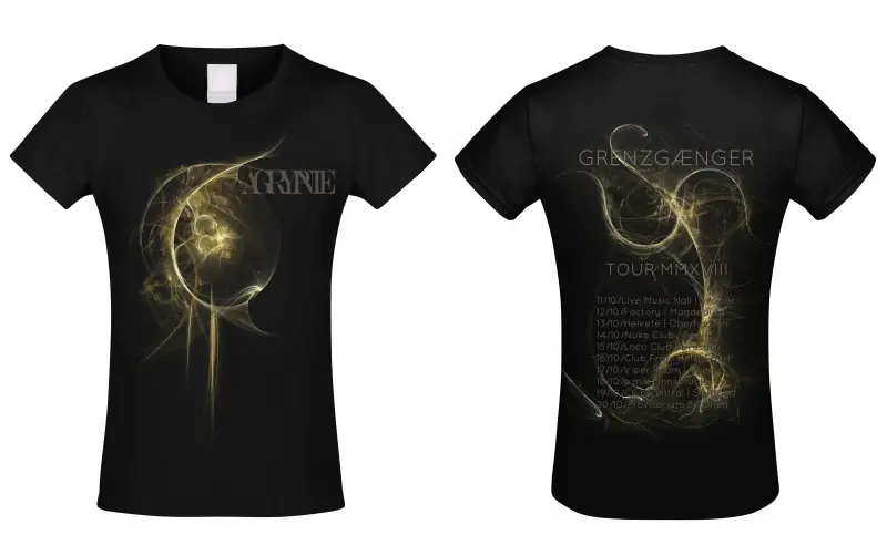AGRYPNIE · Motiv: Grenzgænger-Album Tour Girlie | GIRL-M (Black Metal Clothes)