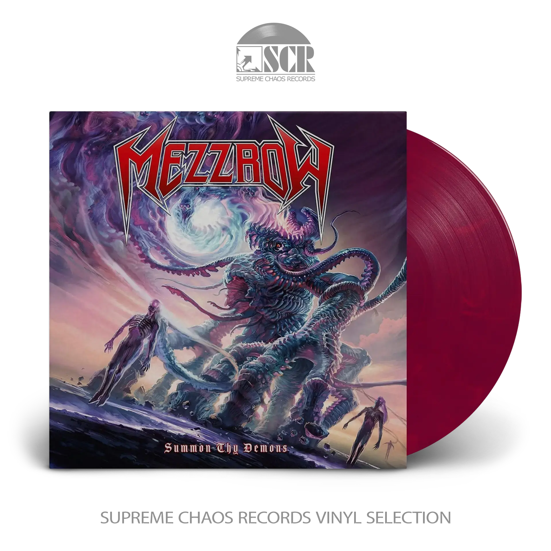 MEZZROW · Summon Thy Demons | RED/BLUEMARBLED LP (Thrash Metal Vinyl)