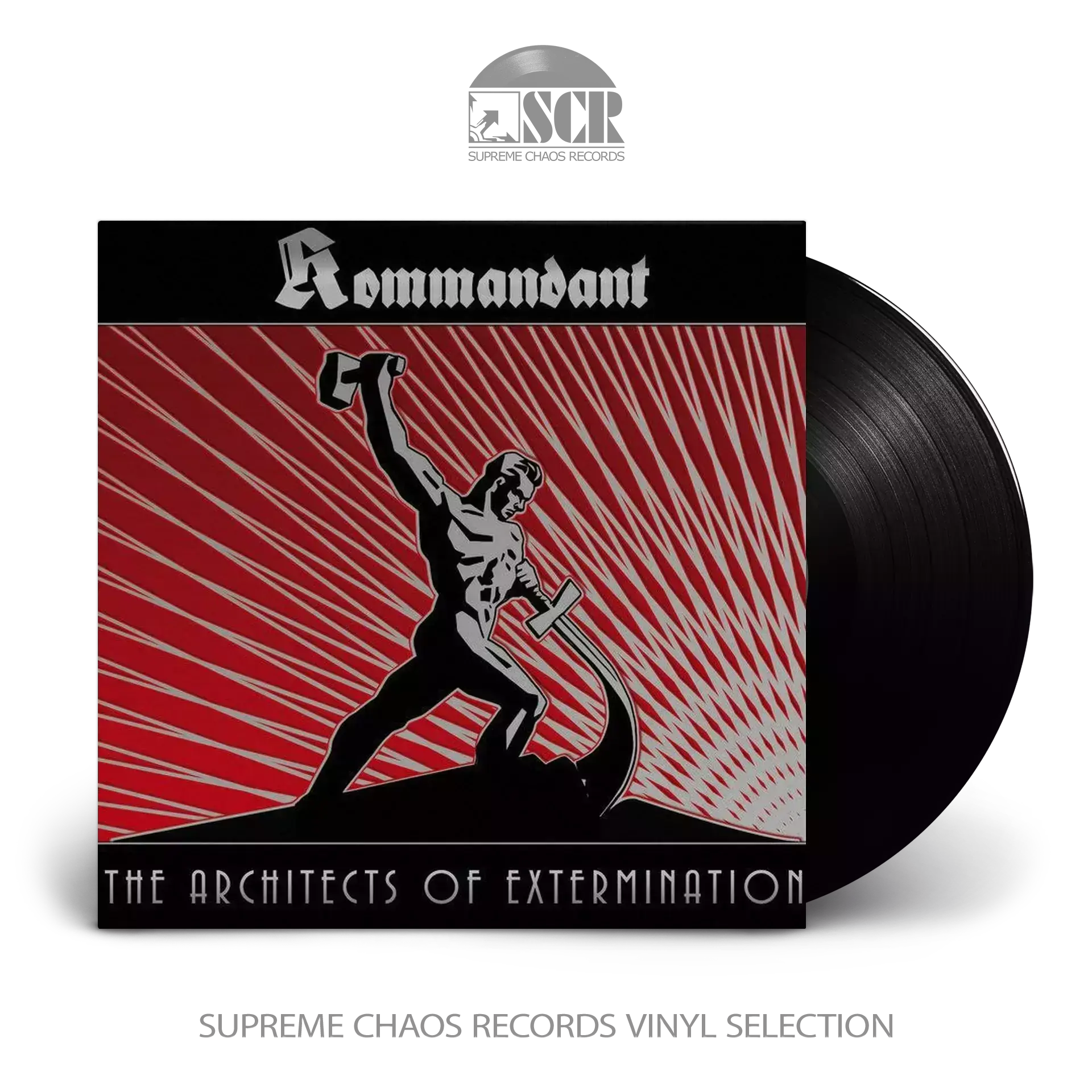 KOMMANDANT · The Architects Of Extermination | BLACK LP (Black Metal Vinyl)