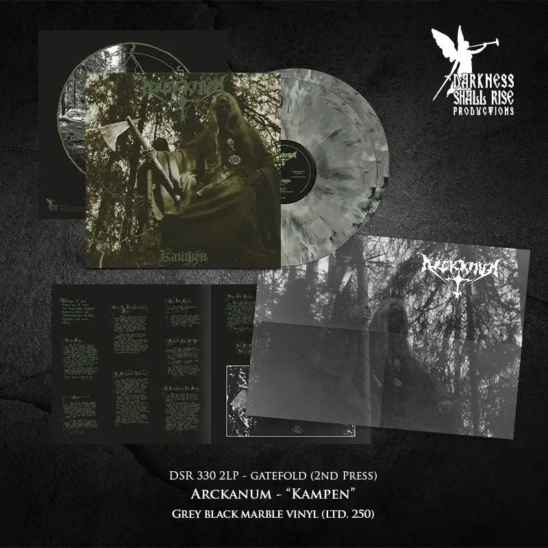 ARCKANUM · Kampen (Re-Release) | GREY MARBLED 2LP (Black Metal Vinyl) · Picture 2