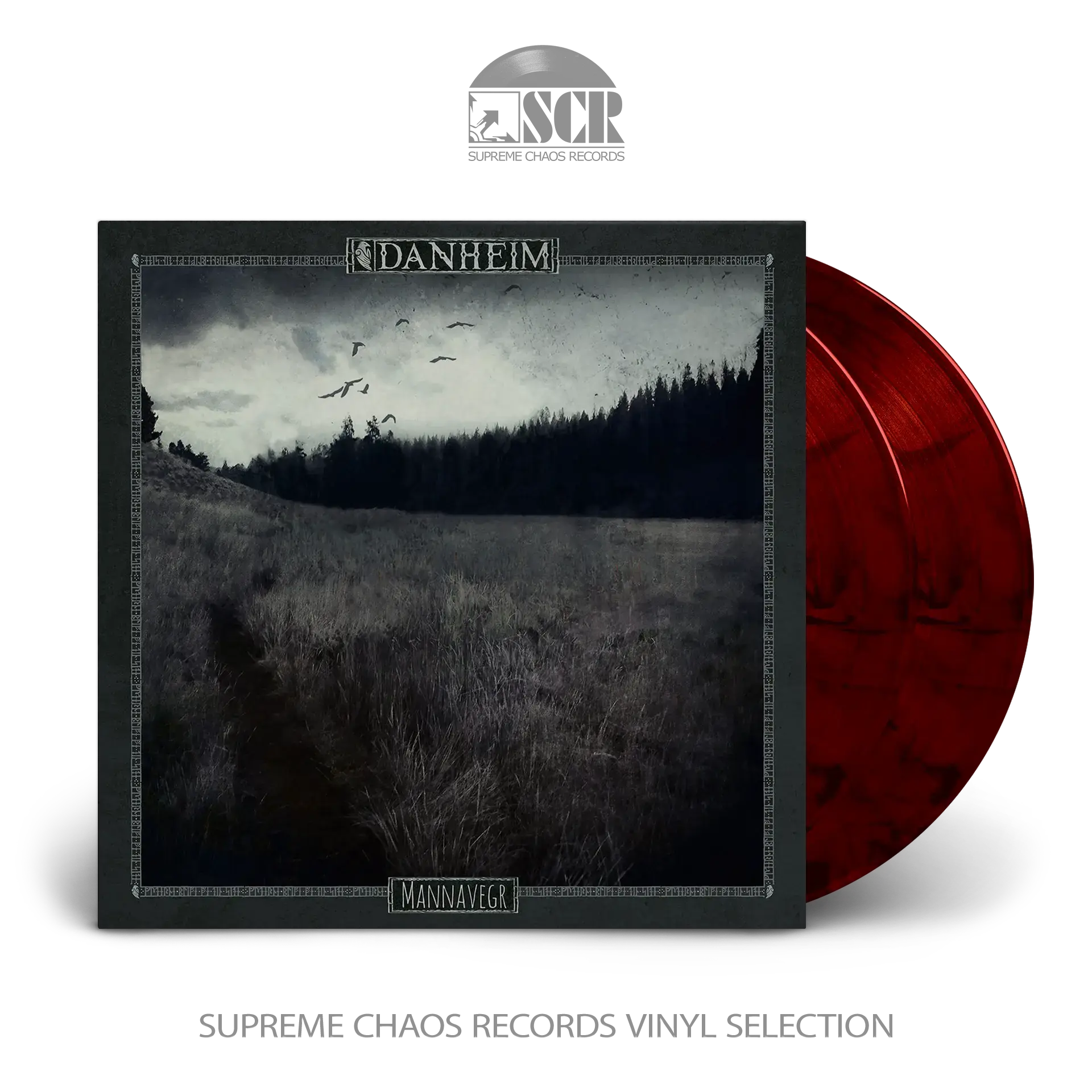 DANHEIM · Mannavegr | RED/BLACK 2LP (Folk Vinyl)
