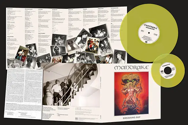 MANDRAKE · Breaking Out | YELLOW LP+7" EP (Heavy Metal Vinyl) · Picture 2
