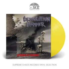 DEMOLITION HAMMER · Epidemic Of Violence (Re-Issue 2023) | TRANSPARENT SUN YELLOW LP (Thrash Metal Vinyl)