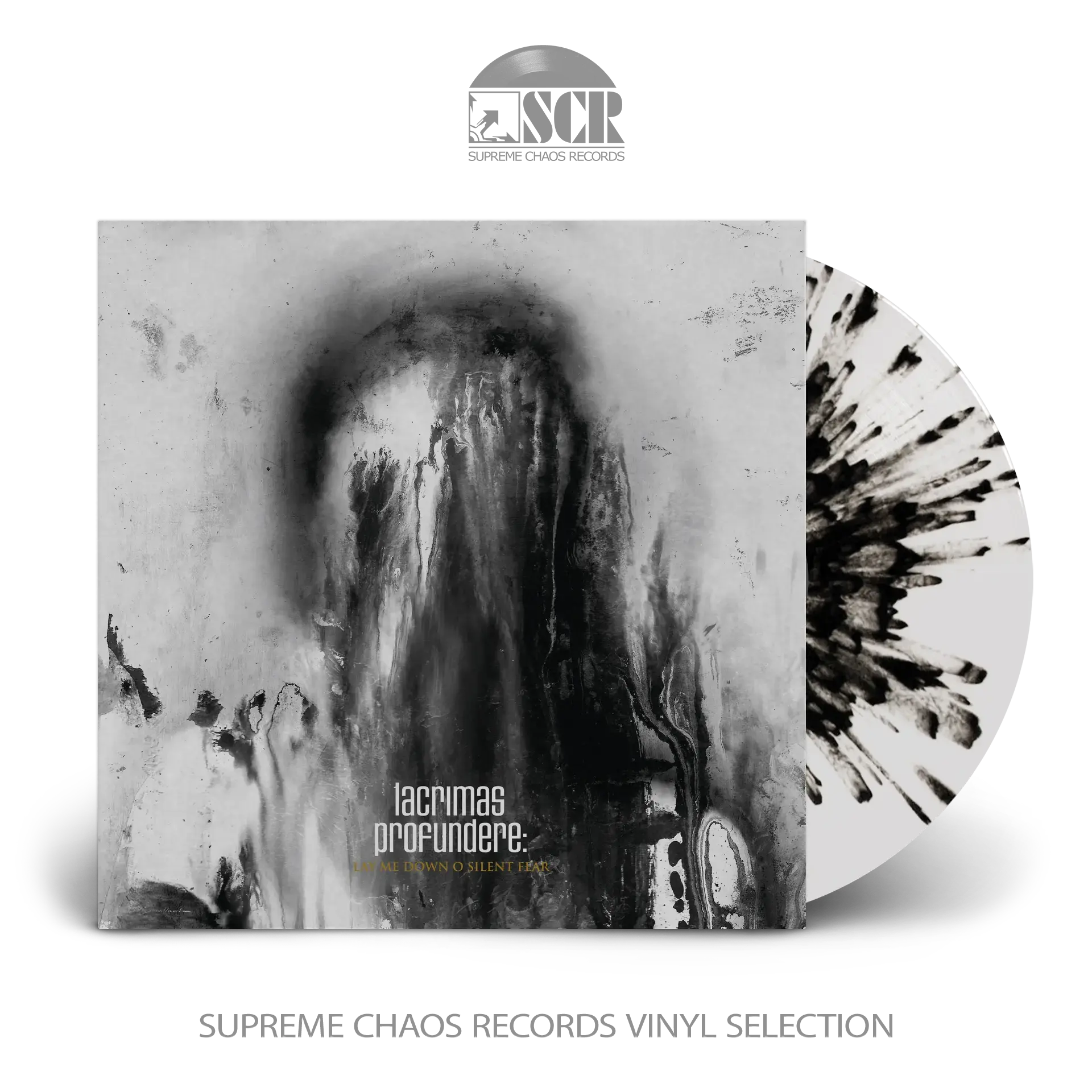 LACRIMAS PROFUNDERE - Lay Me Down O Silent Fear [WHITE/BLACK SPLATTER LP] (Gothic Metal Vinyl)