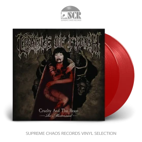 CRADLE OF FILTH · Cruelty and the Beast (Re-Mistressed) | TRANSPARENT RED 2LP (Black Metal/Gothic Metal Vinyl)