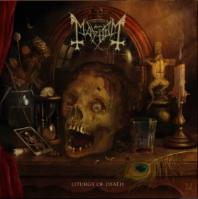 MAYHEM · Liturgy Of Death | GOLD/BLACK HAZE LP (Black Metal Vinyl) · Picture 1