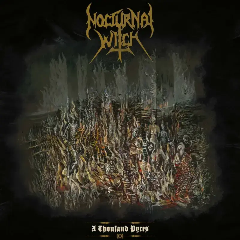 NOCTURNAL WITCH · A Thousand Pyres | BONE LP (Black Metal/Thrash Metal Vinyl) · Picture 1