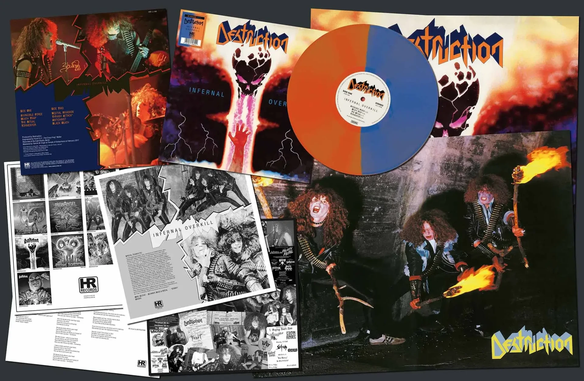 DESTRUCTION · Infernal Overkill | BLUE/ORANGE LP (Thrash Metal Vinyl) · Picture 2