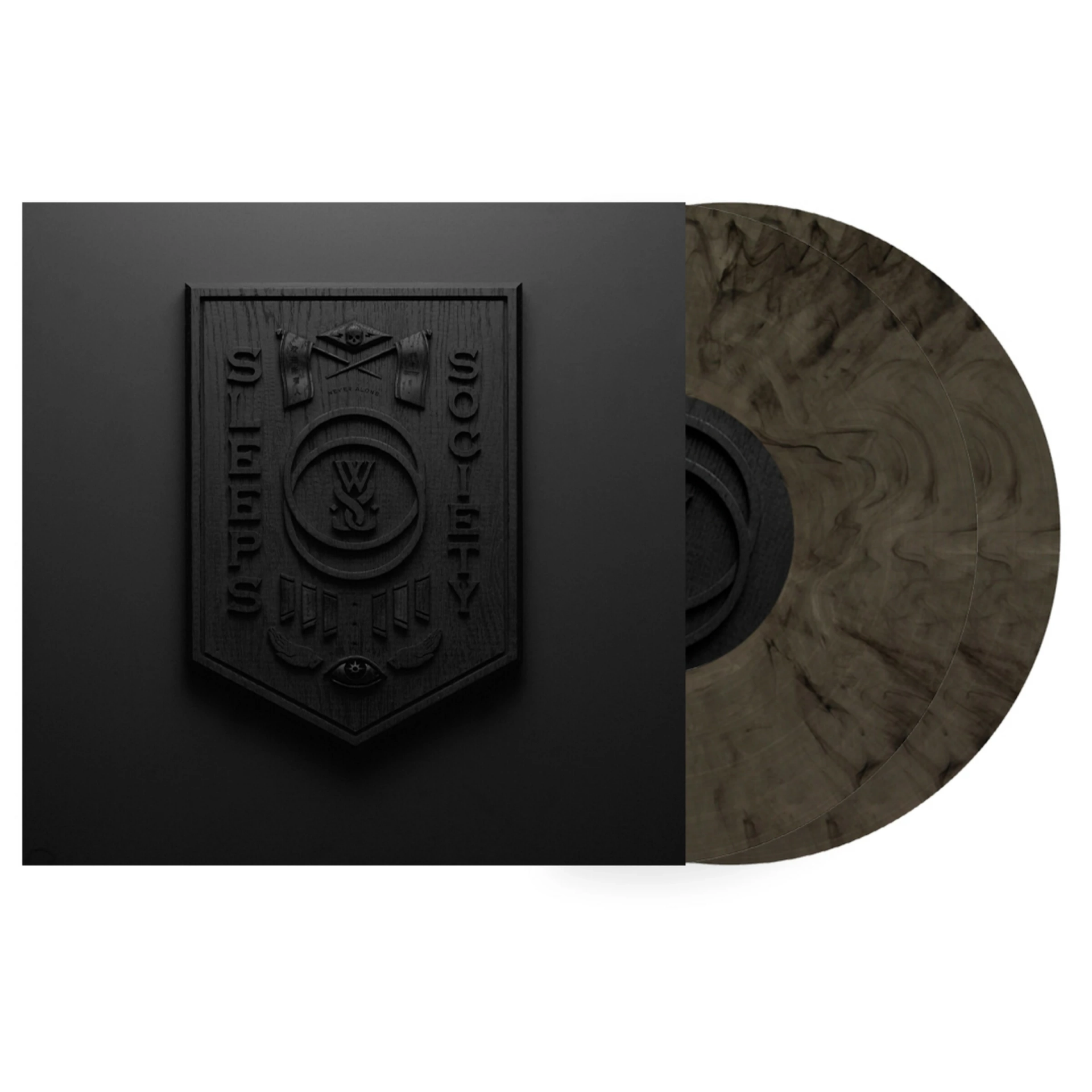 WHILE SHE SLEEPS · Sleeps Society | BLACK MARBLED DLP (Metalcore Vinyl)