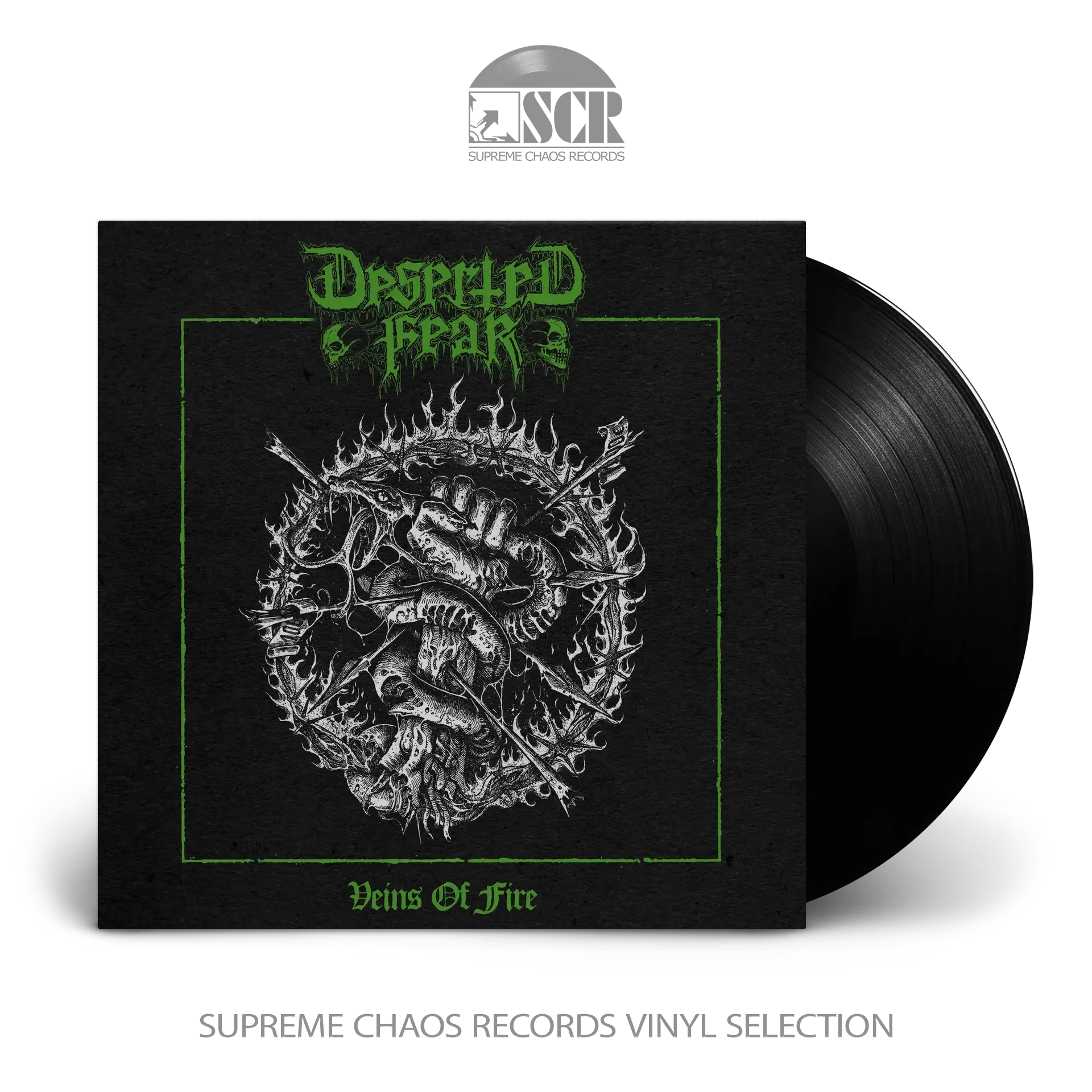DESERTED FEAR · Veins Of Fire | BLACK LP (Death Metal Vinyl)