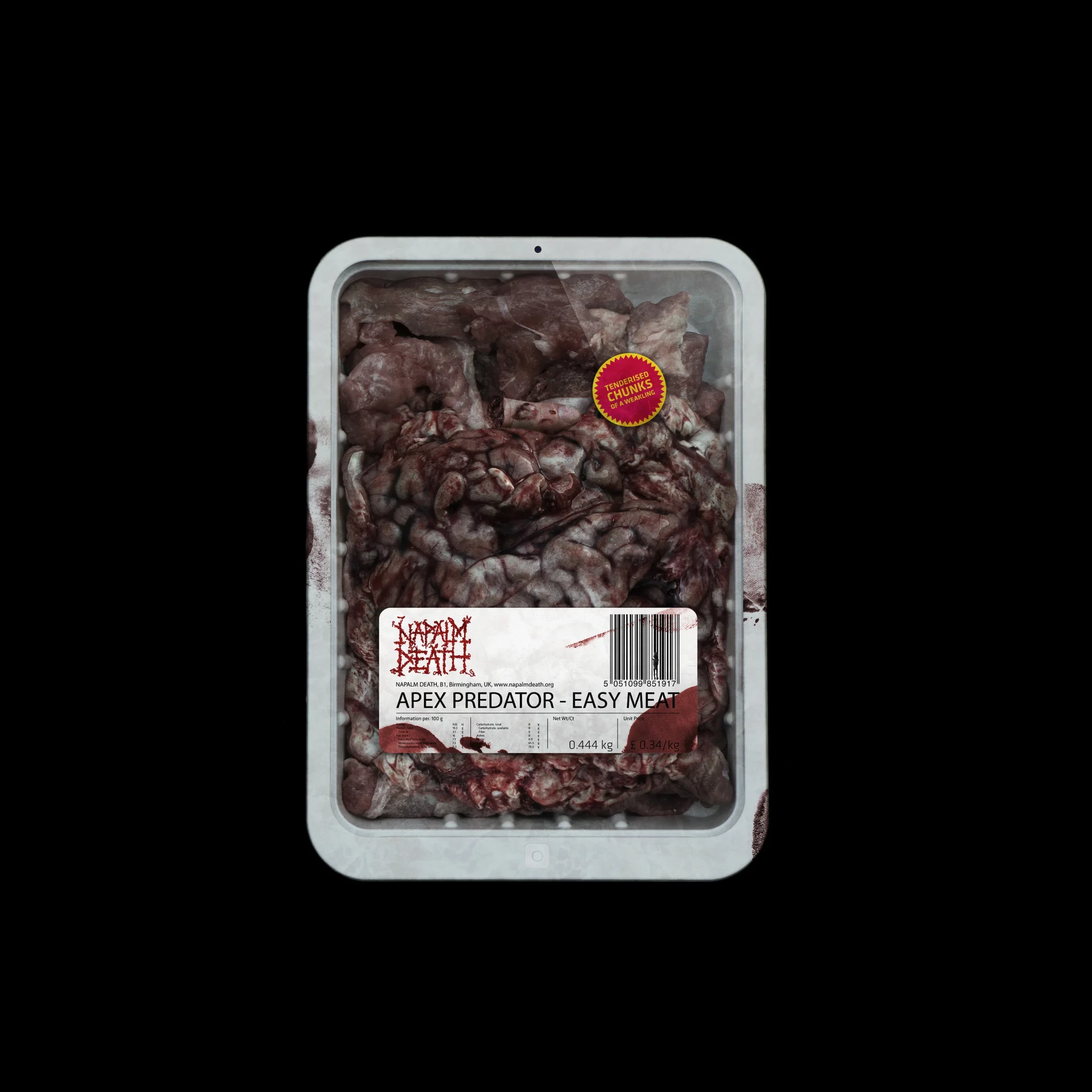 NAPALM DEATH · Apex Predator - Easy Meat | ROTTEN BLOOD FILLED VINYL (Grindcore Vinyl) · Picture 2