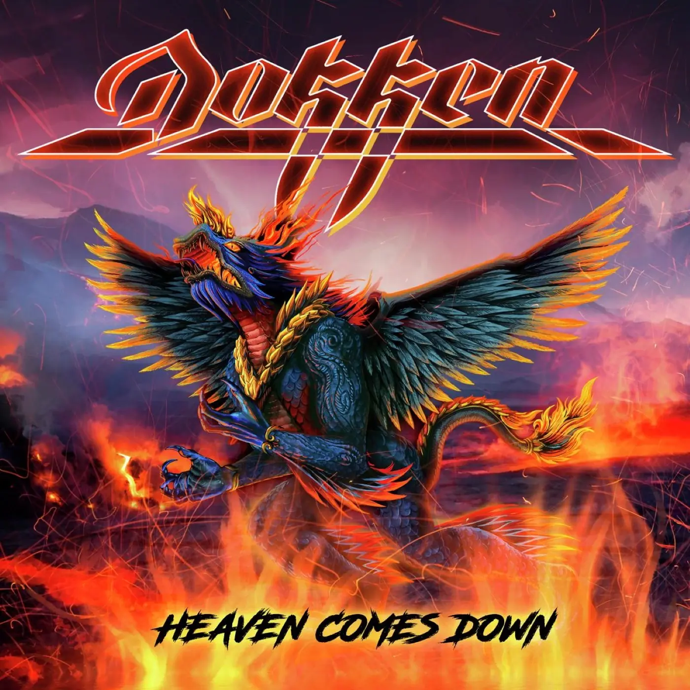 DOKKEN · Heaven Comes Down | BLACK LP (Hard Rock Vinyl) · Picture 1