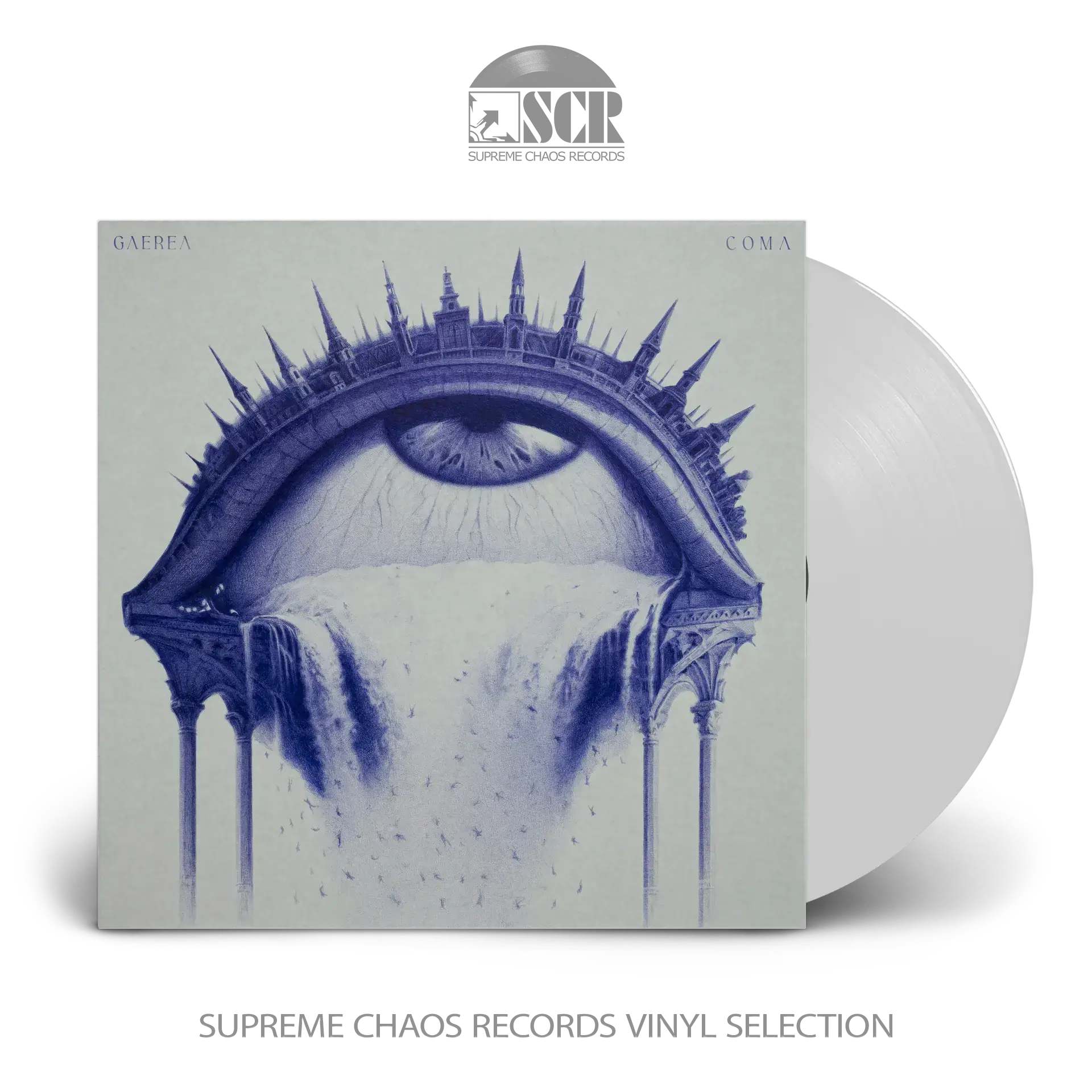 GAEREA · Coma | CLEAR/WHITE LP (Black Metal Vinyl)