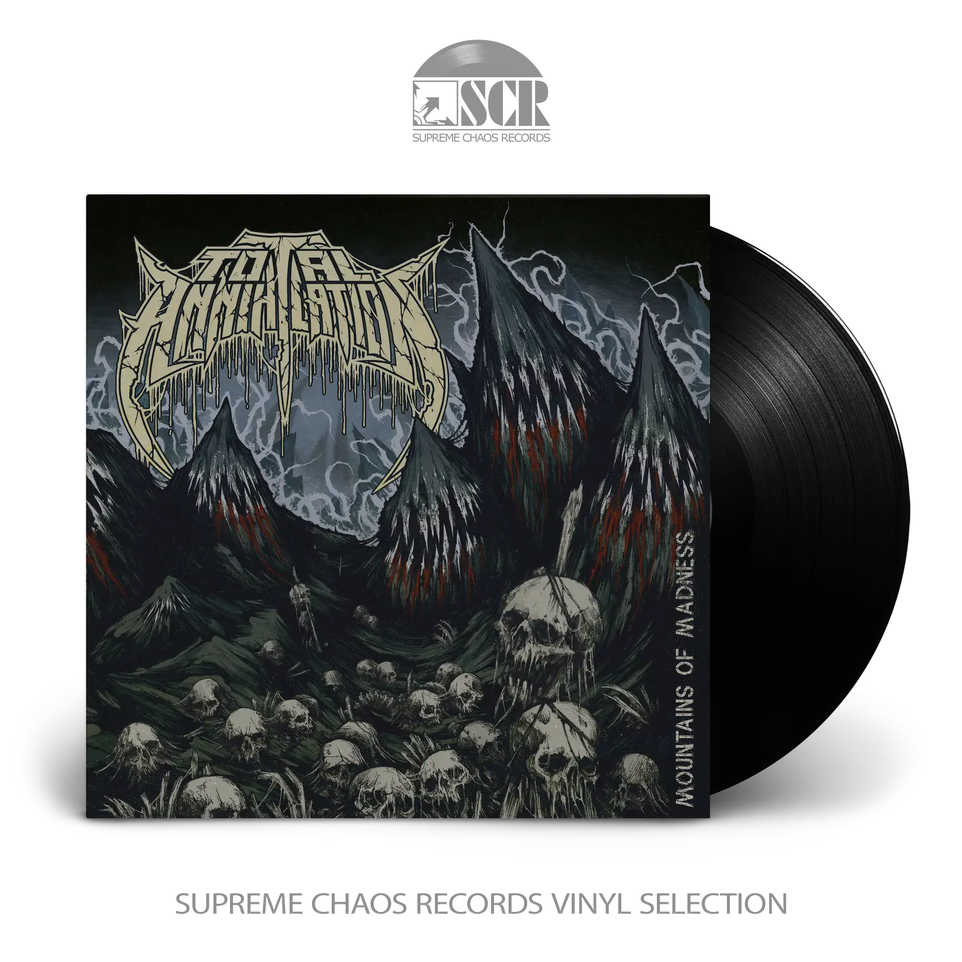 TOTAL ANNIHILATION · Mountains Of Madness | BLACK LP (Death Metal Vinyl)