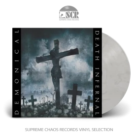 DEMONICAL · Death Infernal | WHITE/GRAY/BLACK MARBLED LP (Death Metal Vinyl)