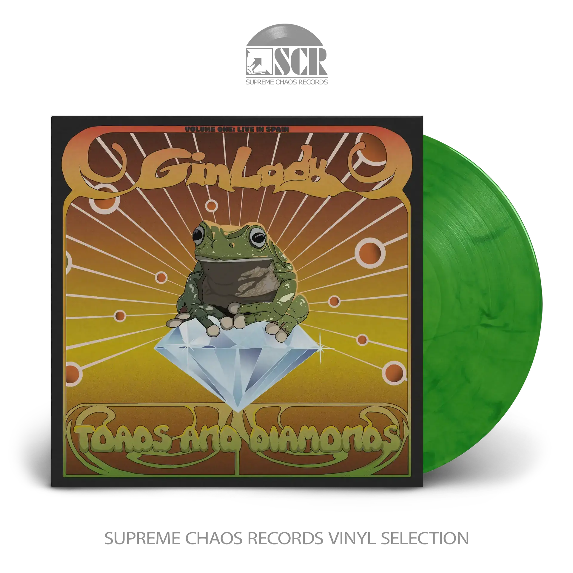 GIN LADY · Toads & Diamonds Volume One: Live In Spain | GREEN MARBLE LP (Progressive Rock Vinyl)