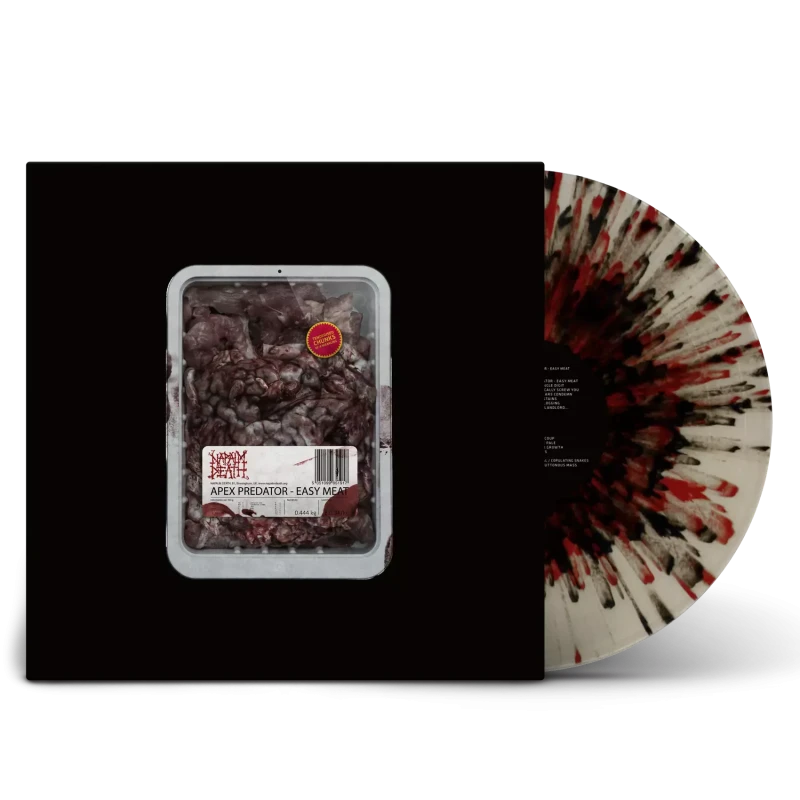 Napalm Death · Apex Predator - Easy Meat | White RED Black Splatter LP