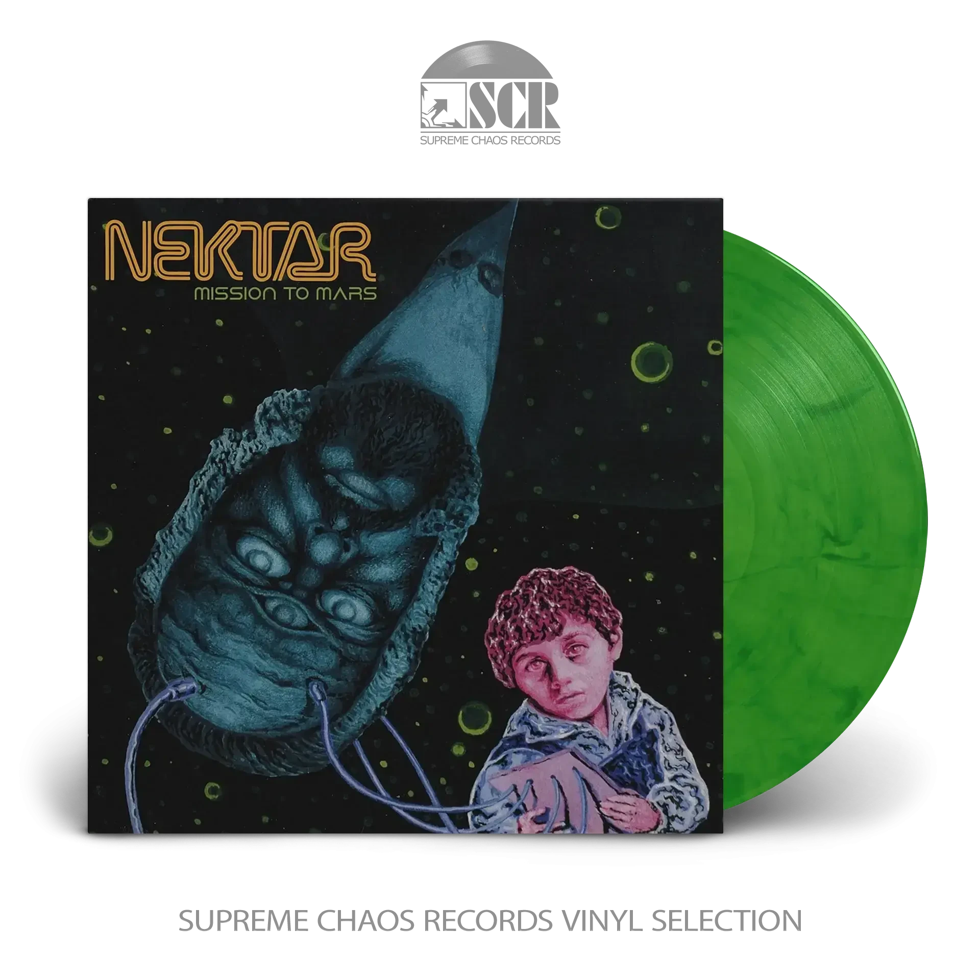 NEKTAR · Mission To Mars | GREEN/BLUE MARBLED LP (Classic Rock/Progressive Rock Vinyl)