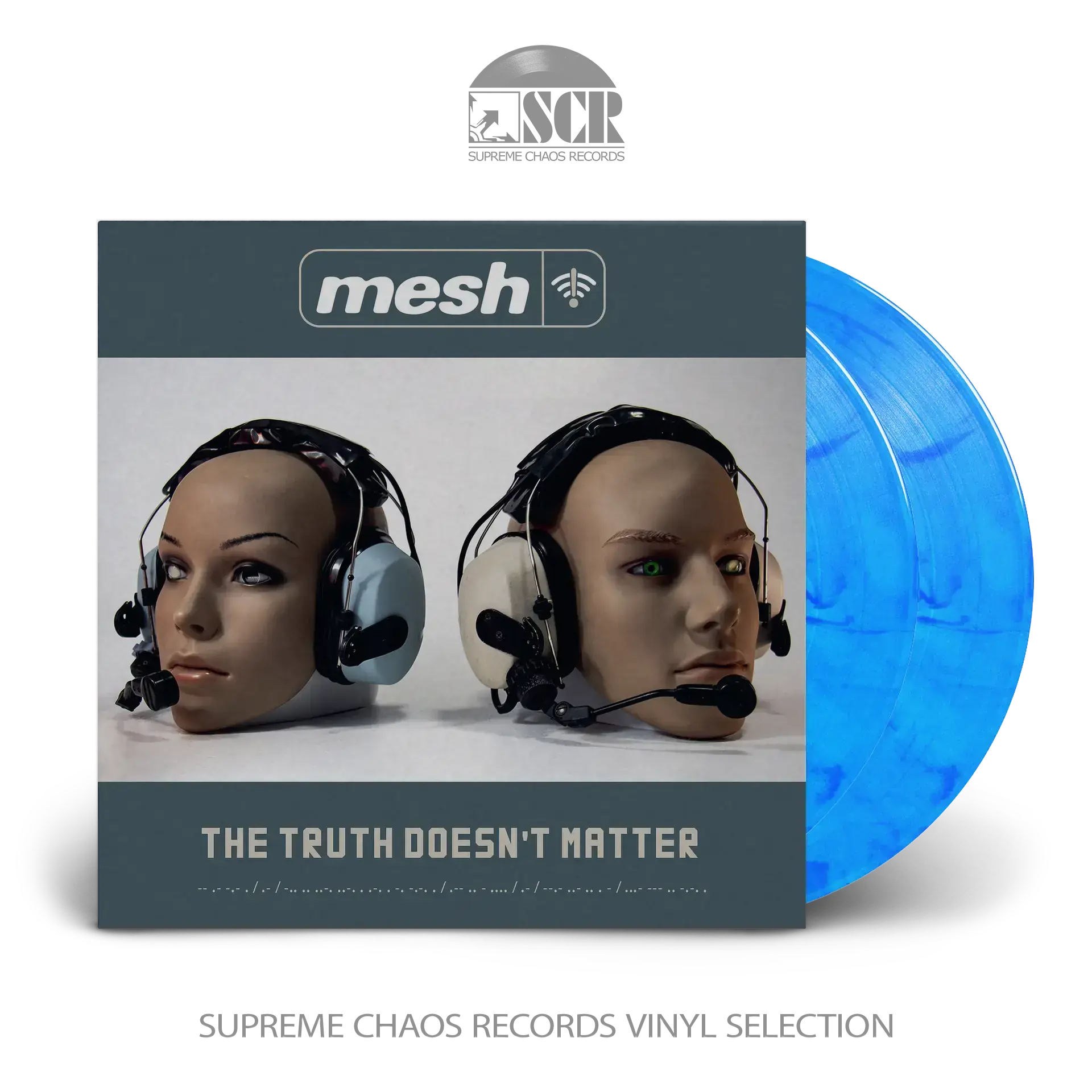 MESH · The Truth Doesn't Matter | CURACAO/BLUE MARBLED 2LP (Electronic/Synth Pop Vinyl)