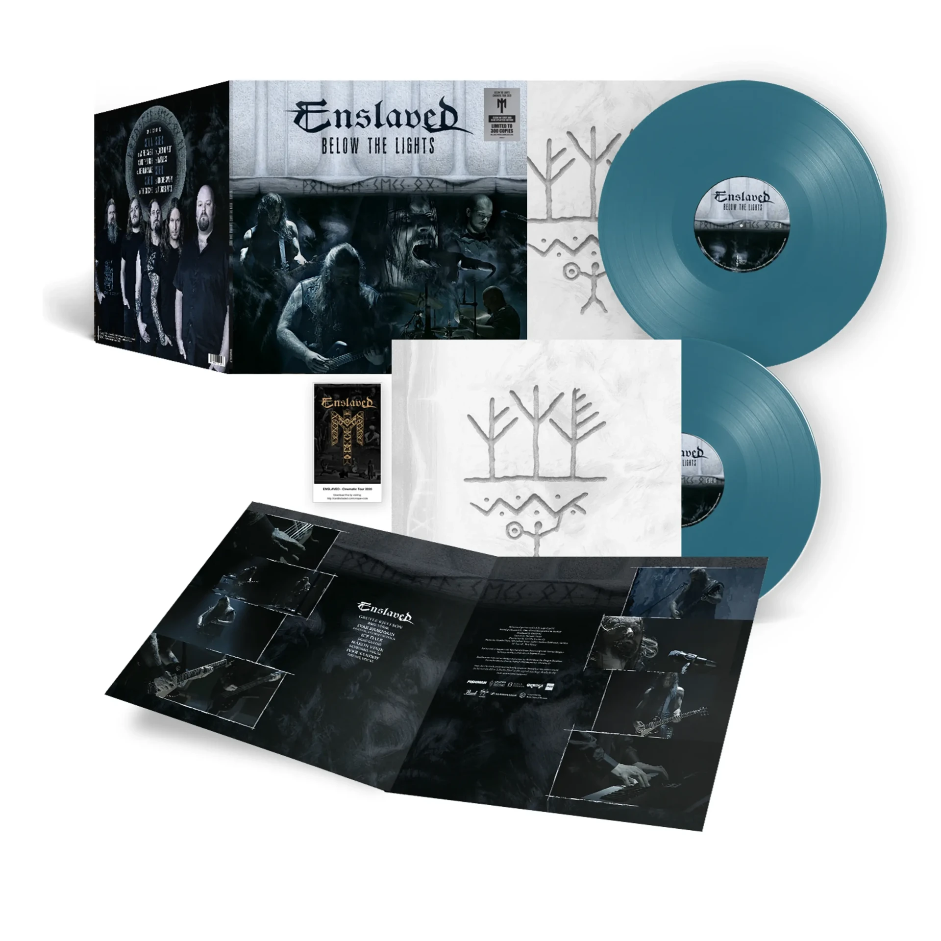 ENSLAVED · Below The Lights (Cinematic Tour 2020) | AQUA BLUE 2LP (Black Metal/Progressive Metal Vinyl) · Picture 2