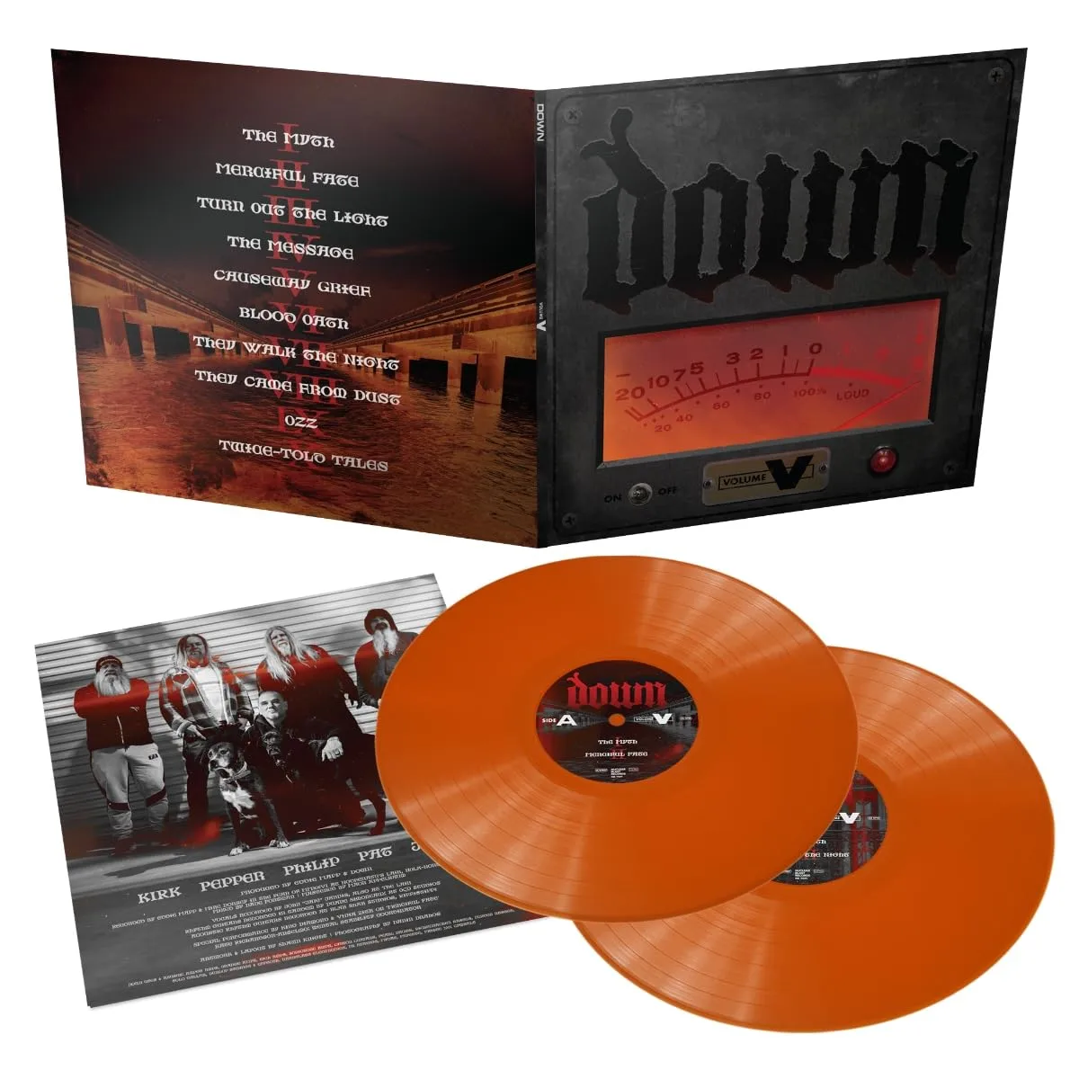 DOWN · Volume V | TRANSPARENT ORANGE 2LP (Heavy Metal Vinyl) · Picture 2