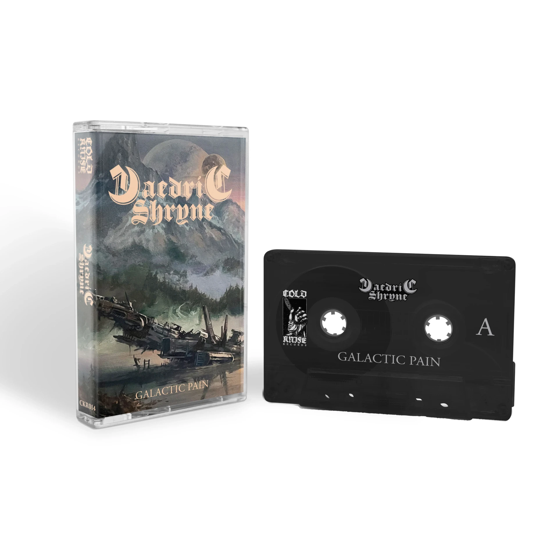 DAEDRIC SHRYNE · Galactic Pain | TRANSPARENT BLACK TAPE (Heavy Metal Tapes)