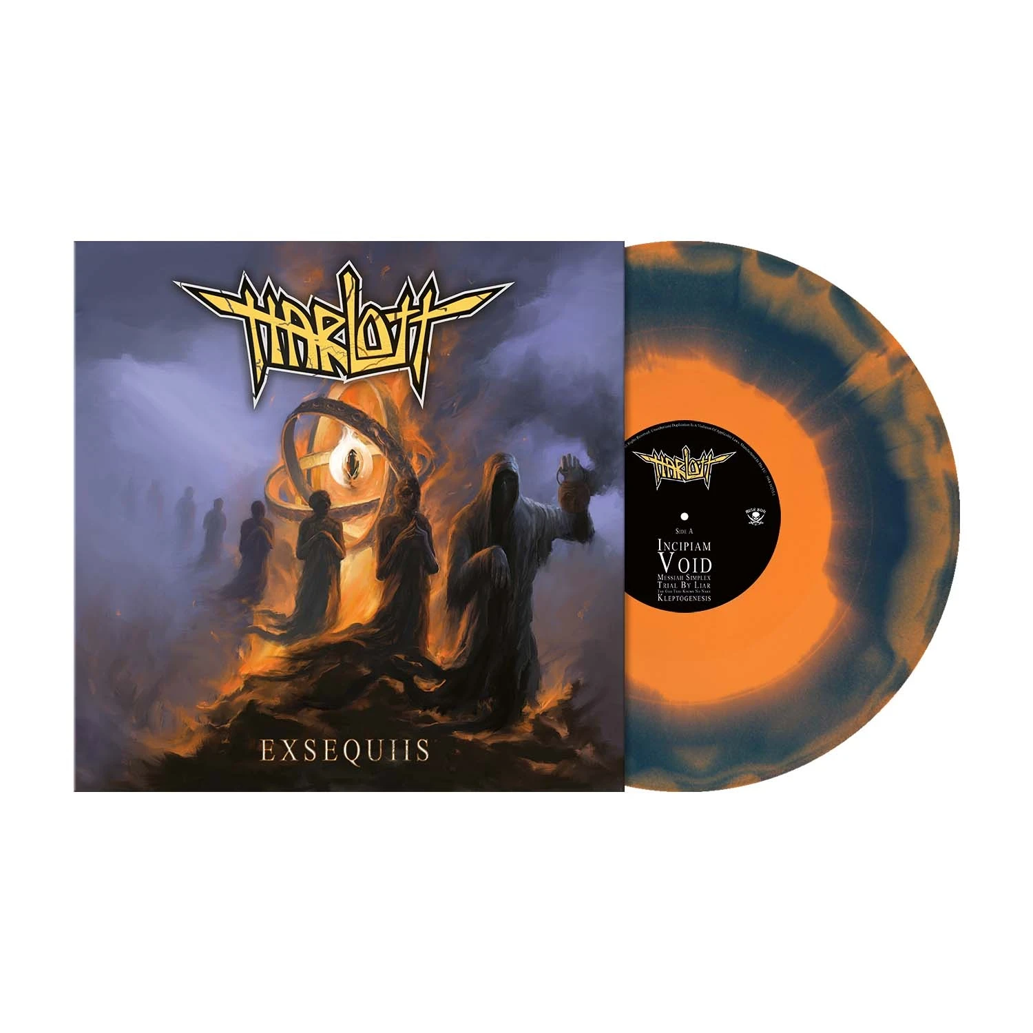 HARLOTT · Exsequiis | ORANGE/BLUE MERGED LP (Thrash Metal Vinyl) · Picture 2