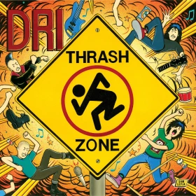 D.R.I. · Thrash Zone | ORANGE/YELLOW/WHITE SPLATTER LP (Thrash Metal Vinyl) · Picture 2