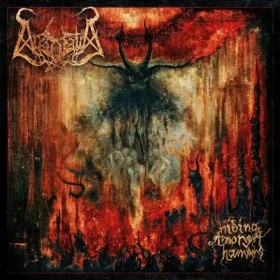 ARSGOATIA · Hiding Amongst Humans | DARK RED SMOKE LP (Black Metal Vinyl) · Picture 1