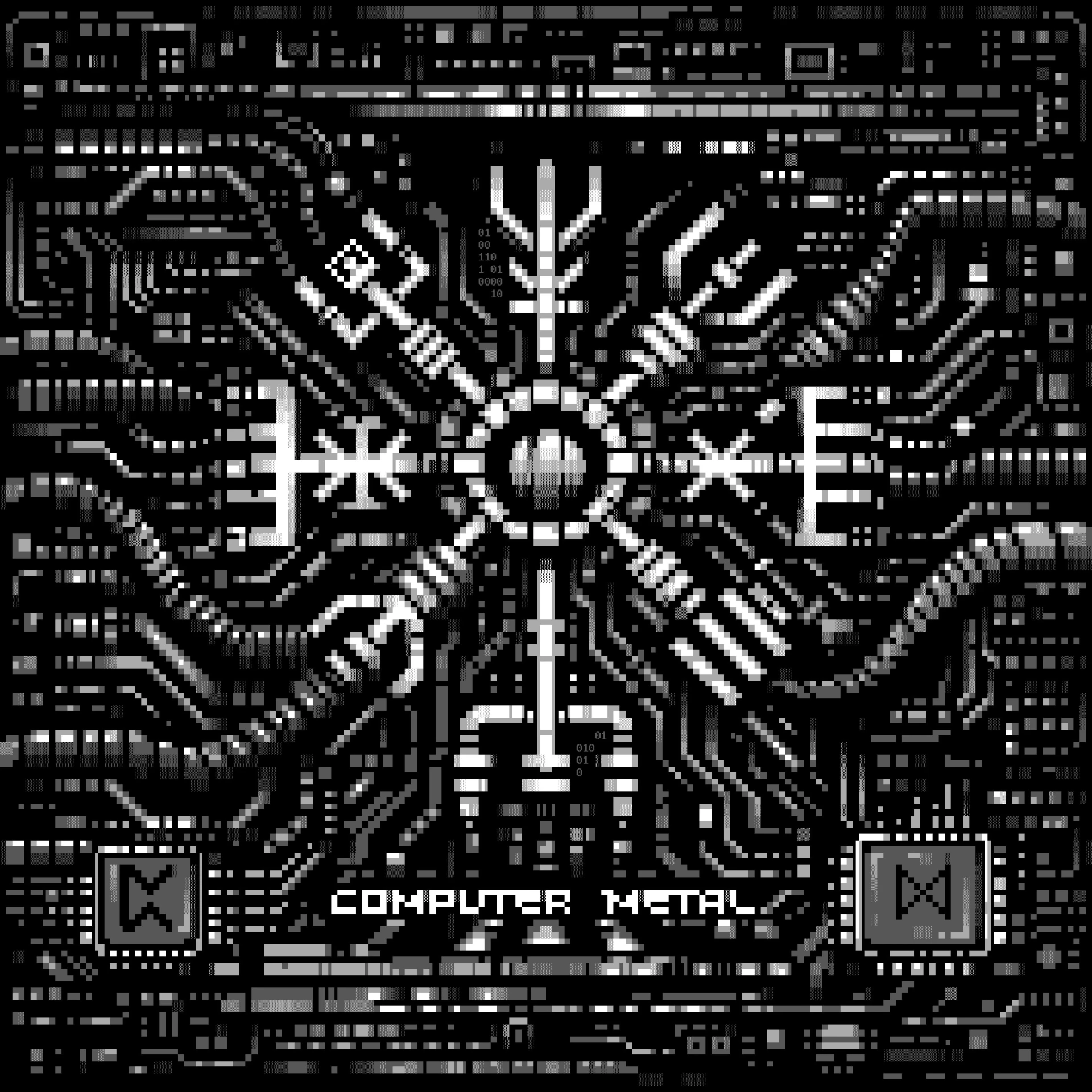 MASTER BOOT RECORD · Computer Metal | GREY/BLACK LP (Electronic/Metal Vinyl) · Picture 1