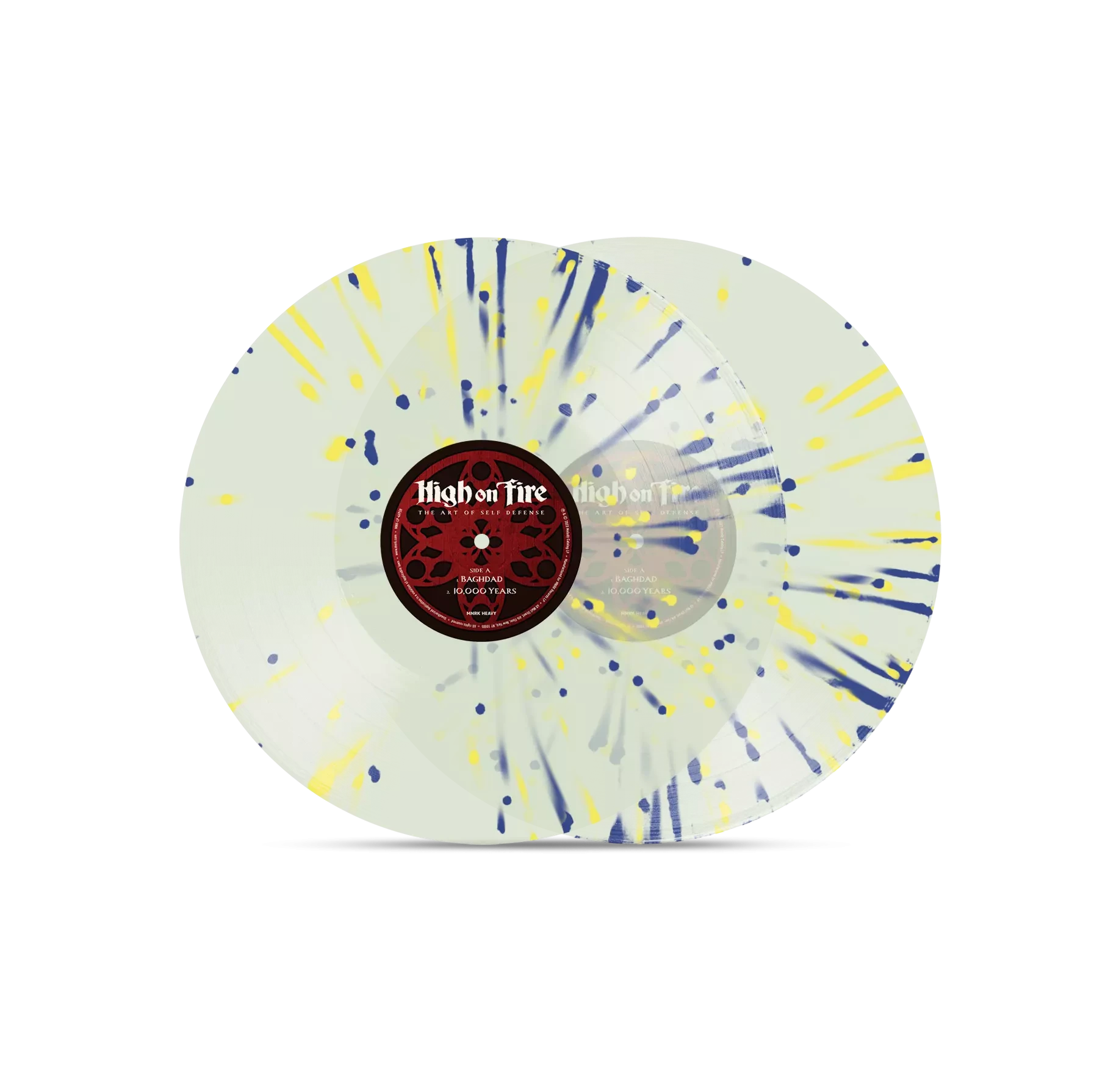 HIGH ON FIRE · The Art Of Self Defense | LEMON/COBALT SPLATTER DLP (Stoner Metal Vinyl) · Picture 2