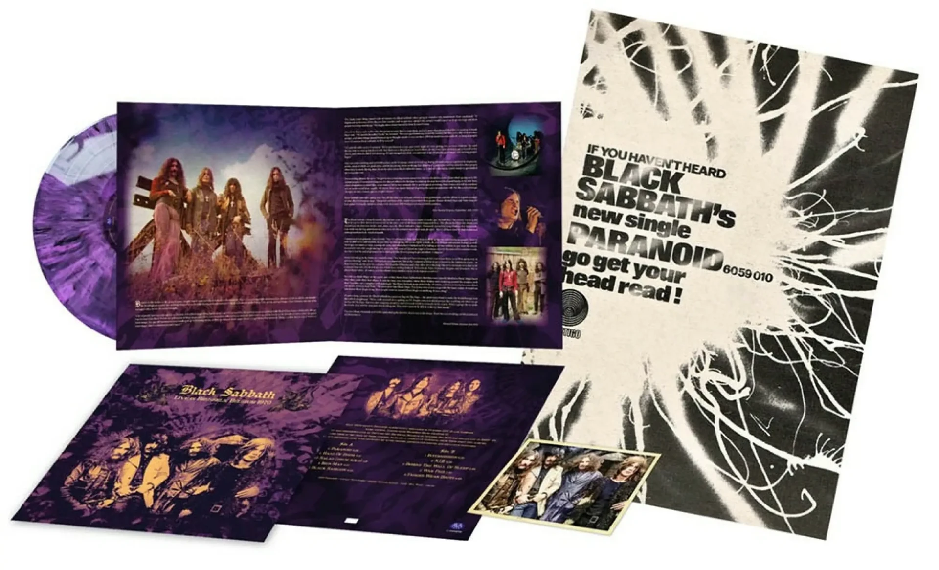 BLACK SABBATH - Live In Brussels 1970 · MARBLED PURPLE LP (Hard Rock Vinyl)