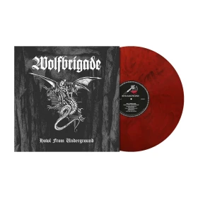 WOLFBRIGADE · Howl From Underground | RED/BLACK MARBLED LP (Crust Punk/Death Metal Vinyl) · Picture 2
