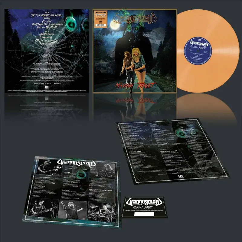 DRAGONSCLAW · Moving Target | ORANGE LP (Heavy Metal Vinyl) · Picture 3