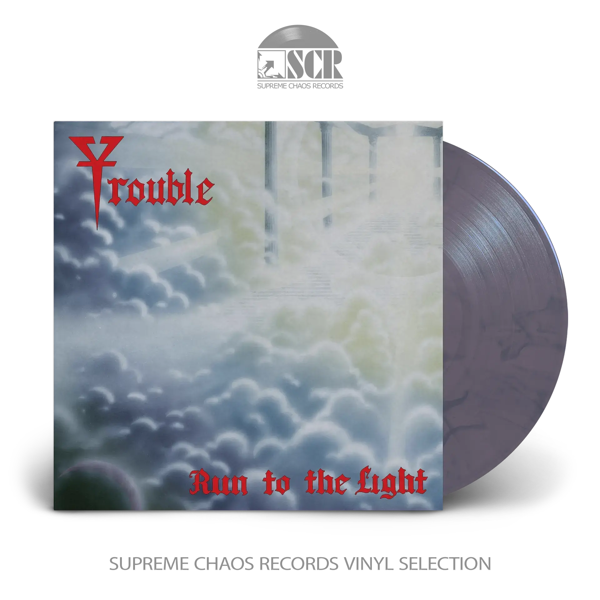 TROUBLE · Run To The Light | REDDISH/BLUE MARBLED LP (Doom Metal Vinyl)