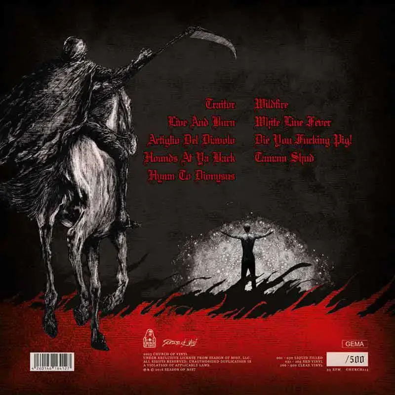 DESTRÖYER 666 · Wildfire (Pop-Up) | CLEAR LP (Black Metal Vinyl) · Picture 3